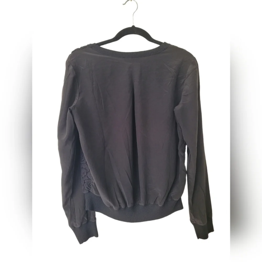 Vince | Black Leopard Blouse - Picture 4 of 8